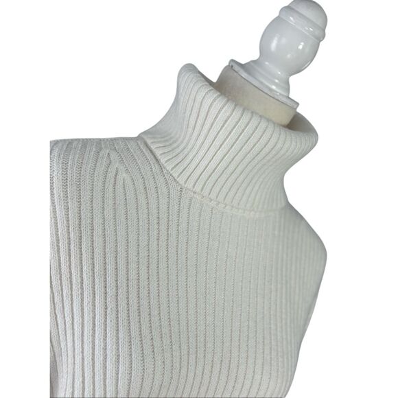 H&M oversized ribbed turtleneck sweater in off white - M - Picture 2 of 7